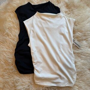 No Boundaries Women's Sleeveless Tops in Black and White